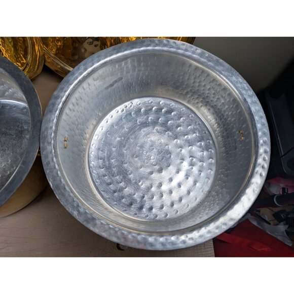 P-TAL Brass Patila Set Of 3 (1L, 3L ,5L) W/ Lids & Tin Coated Pure Brass - Picture 6 of 16